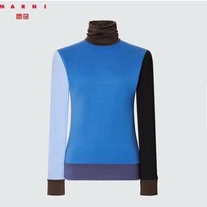 Marni x Uniqlo Heattech Long Sleeve multi color Top - Small